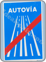 End of motorway