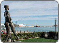 Swordfish monument in Denia