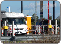 Camper on toll road