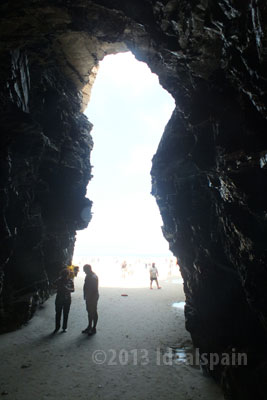 Cathedral Beach cave